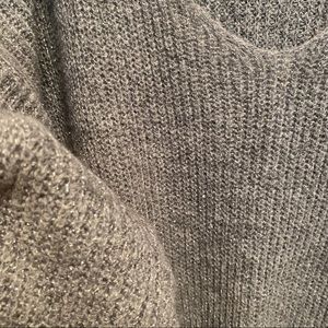 Grey sparkle sweater mohair mix